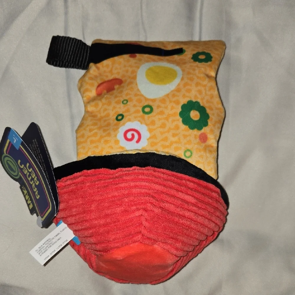 BarkBox Company Red and Yellow Dog Toy with Smiley Face